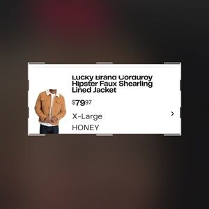 Lucky Brand Tan Corduroy Jacket